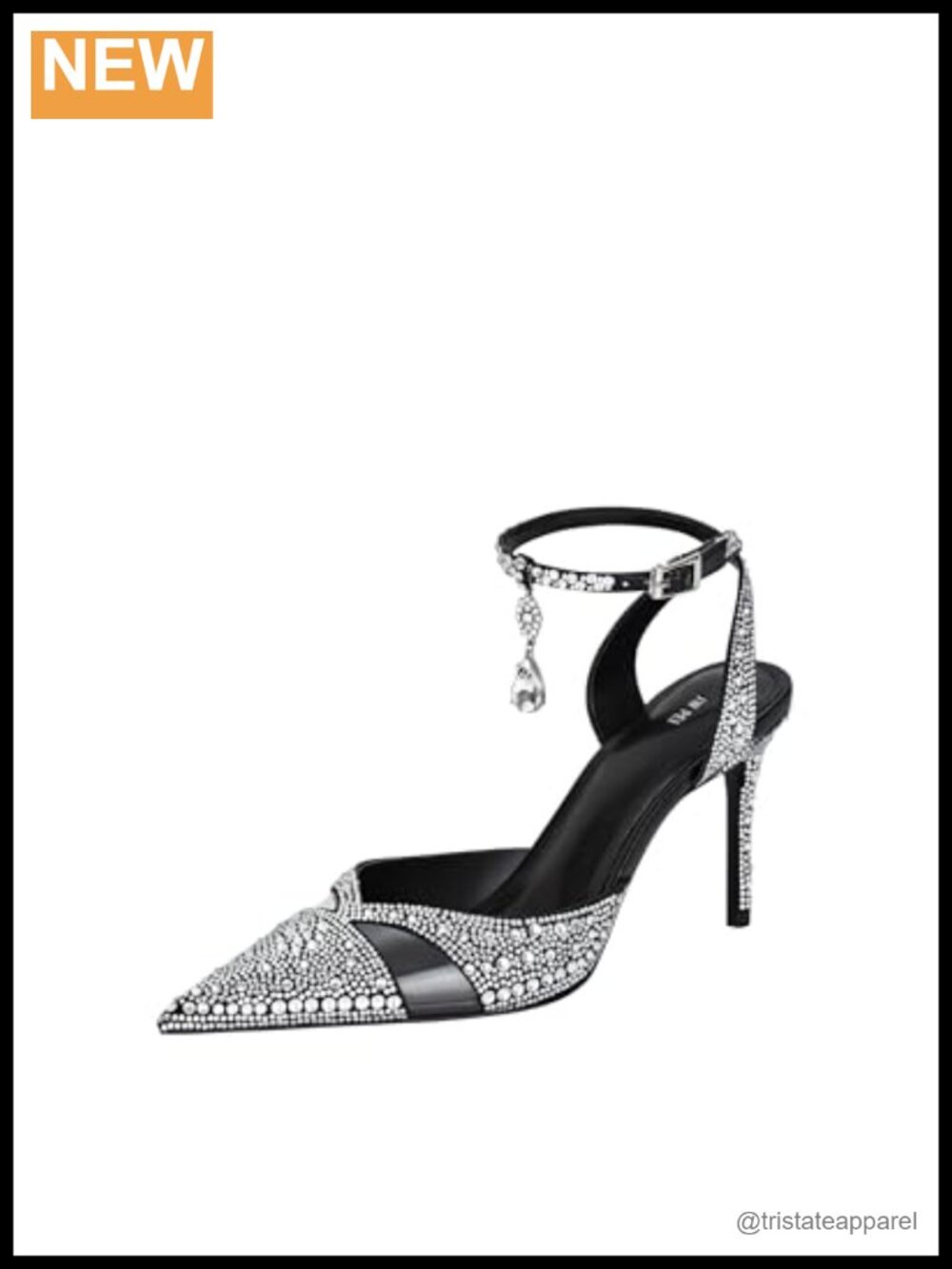 JW PEI Haidi Artificial Crystal Pumps Shimmer Sand Fabric Rhinestone Heels